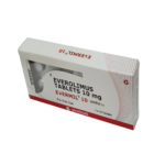 Box of Everolimus 10 mg tablets