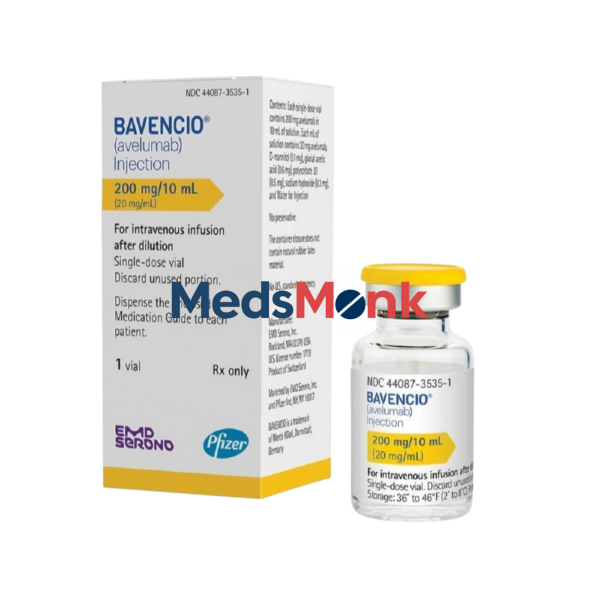 Bavencio injection vial and box