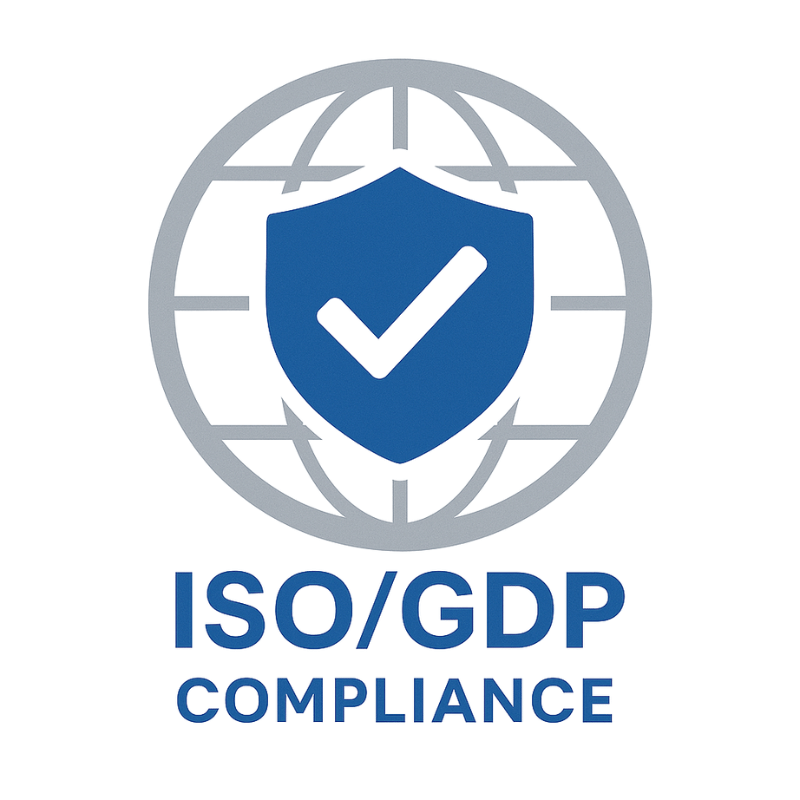 ISO GDP compliance badge