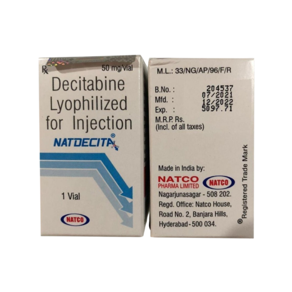 Decitabine injection packaging and details